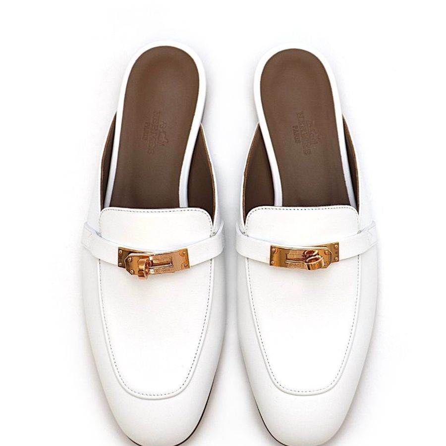 HERMES Oz mule穆勒鞋 - 白玫瑰金 38-5