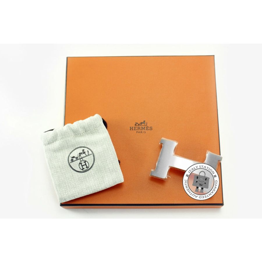 Hermes Constance H Silver Metal Brushed Buckle Phw-3