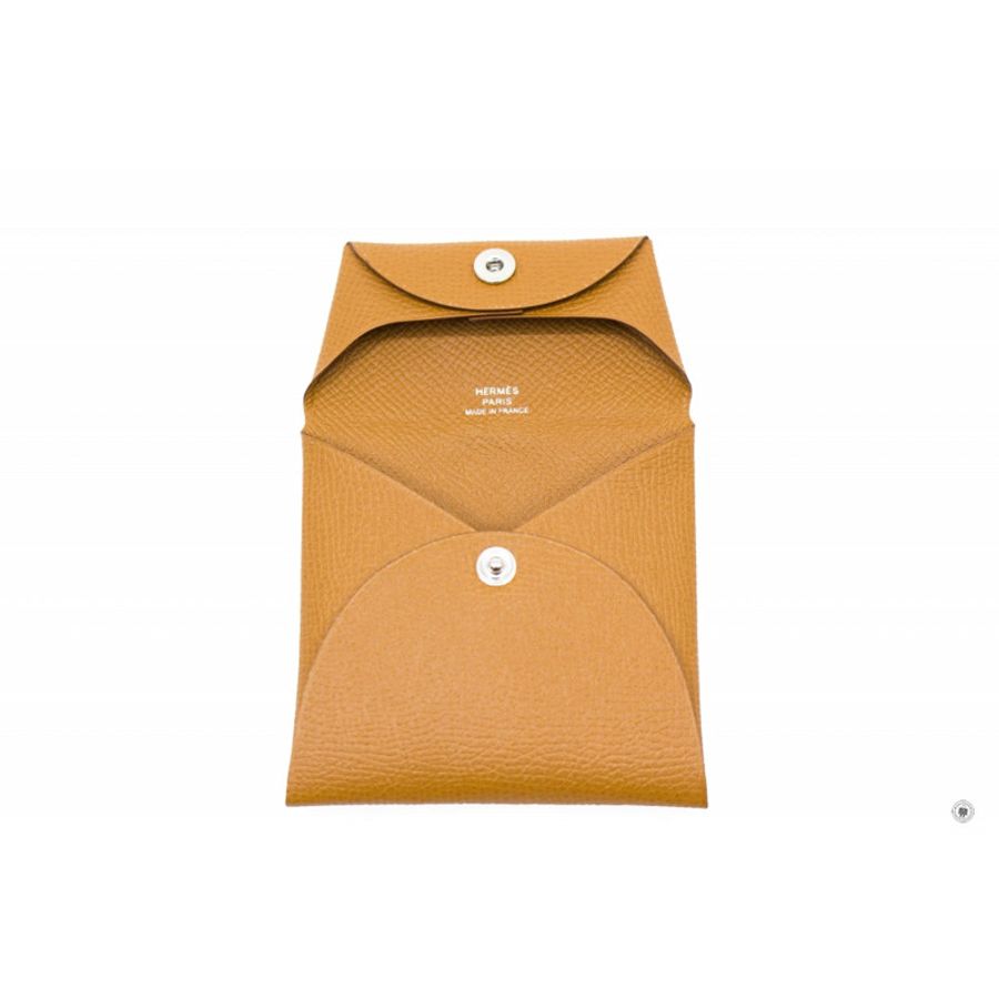 Hermes H041054 Bastia Gold / CK37 Epsom Coin Purse Phw-6