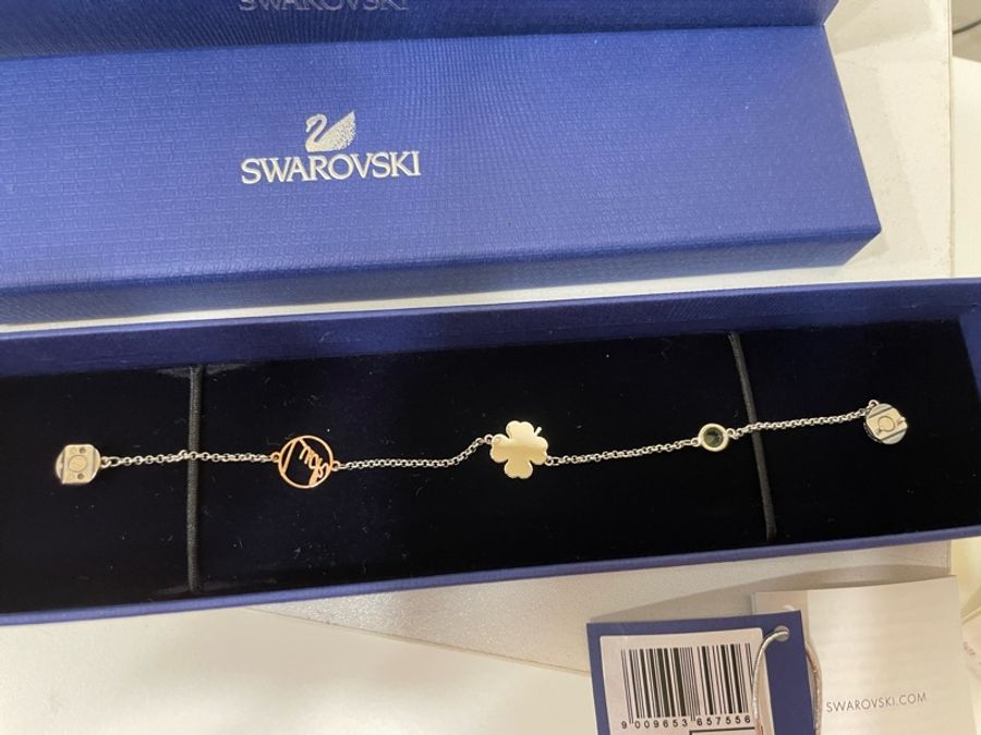 SWAROVSKI 施華洛世奇Remix 四葉草lucky手鍊 磁扣式手鍊5365755-6