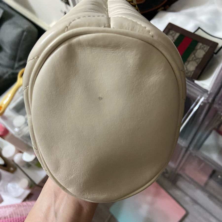 Gucci米白水桶包-14