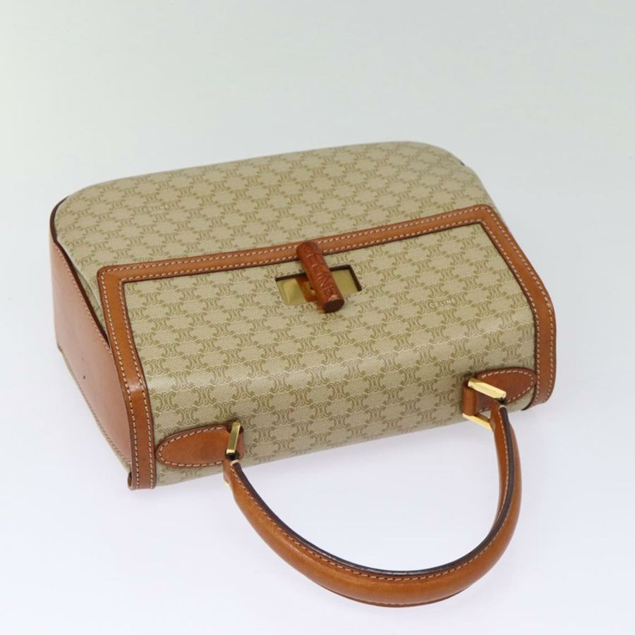 【日本直送】CELINE Macadam帆布手提包 米色 金色 正品 88751-5