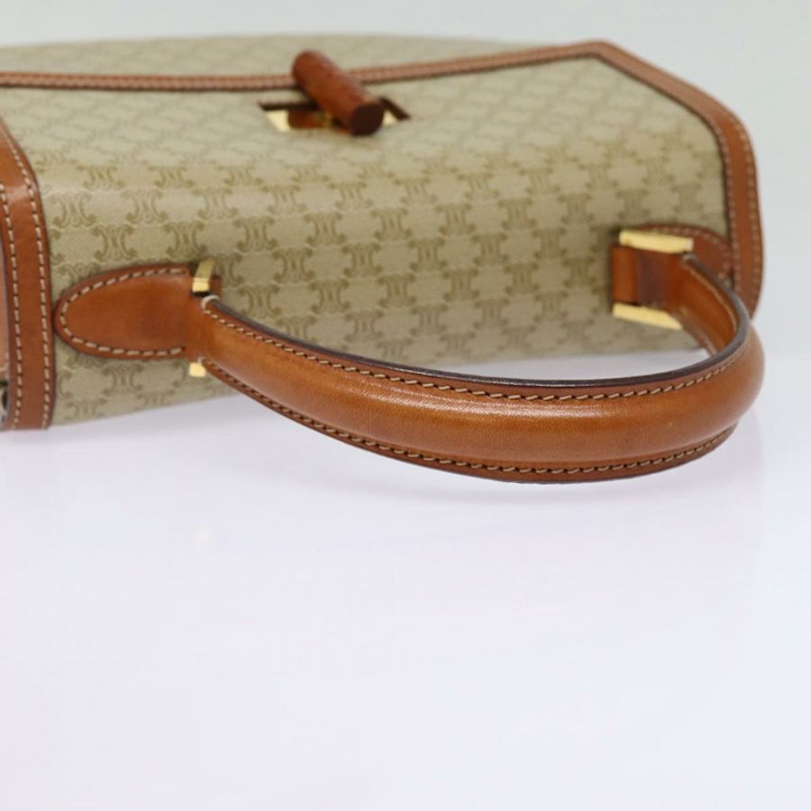 【日本直送】CELINE Macadam帆布手提包 米色 金色 正品 88751-6