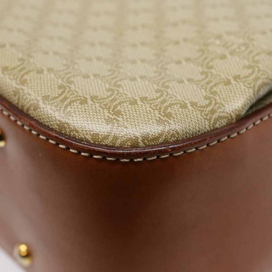【日本直送】CELINE Macadam帆布手提包 米色 金色 正品 88751-16