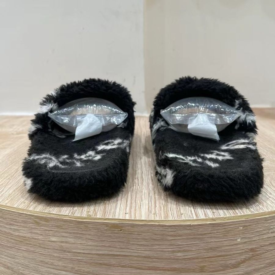 Balenciaga 巴黎世家毛拖鞋-2