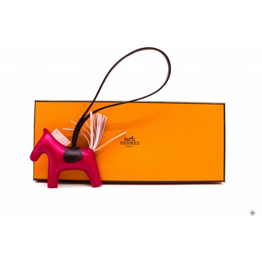 Hermes H064929 Rodeo PM Lambskin Charm Framboi/rose Saku/rge Lambskin PM Charms-0