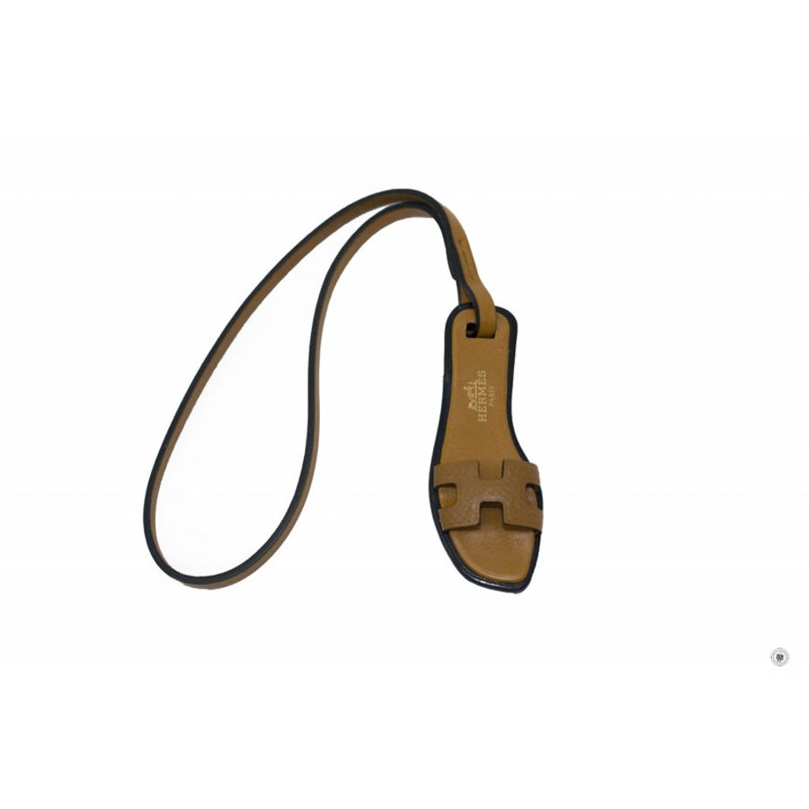 Hermes H080148 Bag Accessory Oran Epsom/butler Calfskin/hunter CO Gold/nature Epsom Charms-0