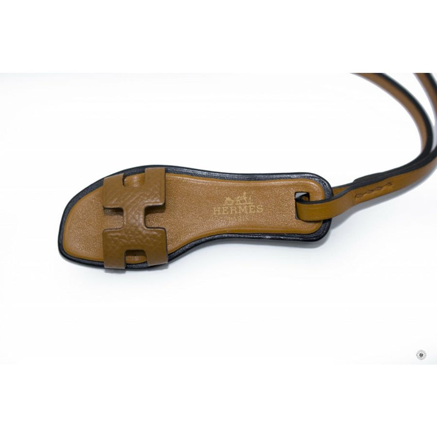 Hermes H080148 Bag Accessory Oran Epsom/butler Calfskin/hunter CO Gold/nature Epsom Charms-2