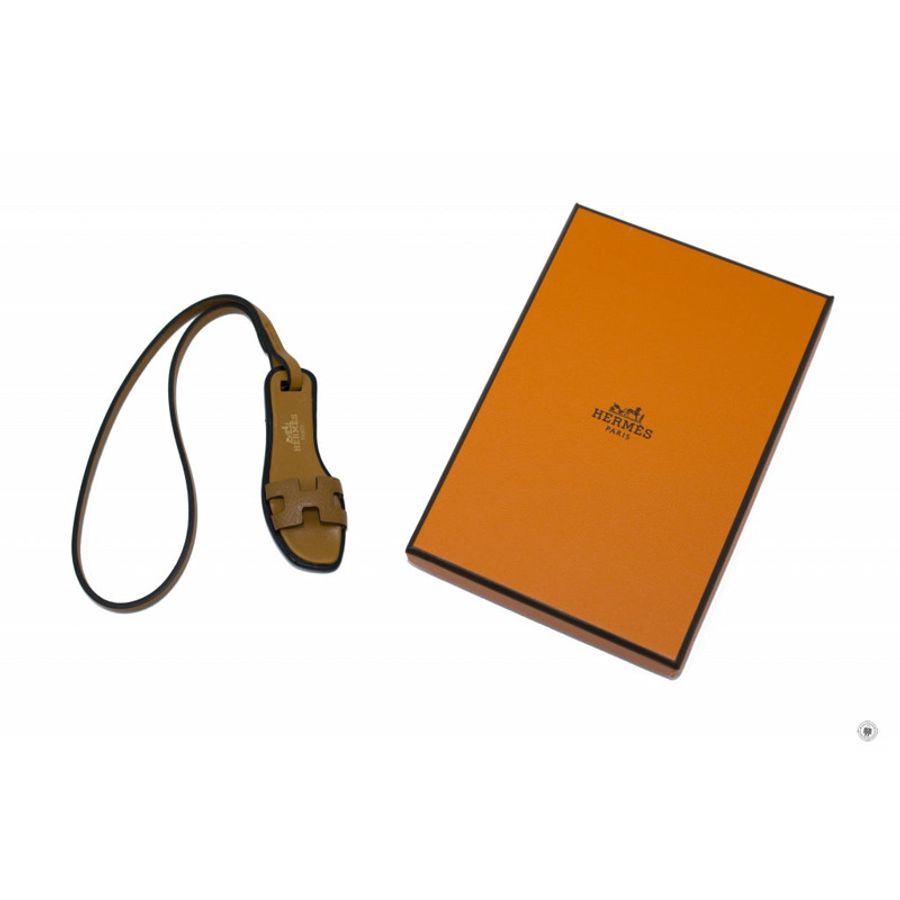 Hermes H080148 Bag Accessory Oran Epsom/butler Calfskin/hunter CO Gold/nature Epsom Charms-3