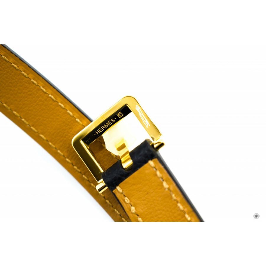 Hermes H081087 Ceinture F Pop H 15 Veau Black / CC89 Epsom 85CM Belts Ghw-4