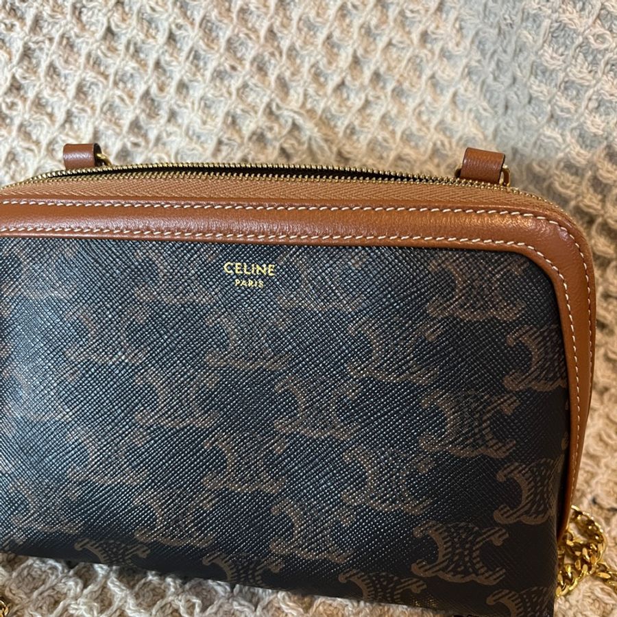 Celine Clutch on Chain老花貝殼包✨-1