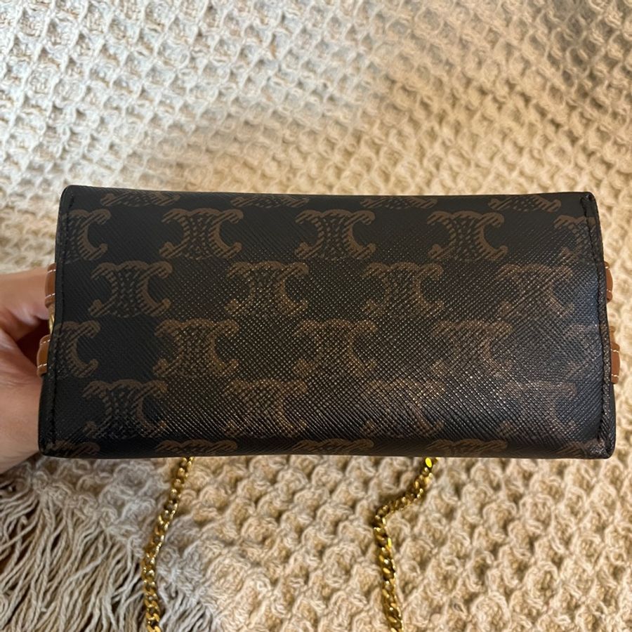 Celine Clutch on Chain老花貝殼包✨-7
