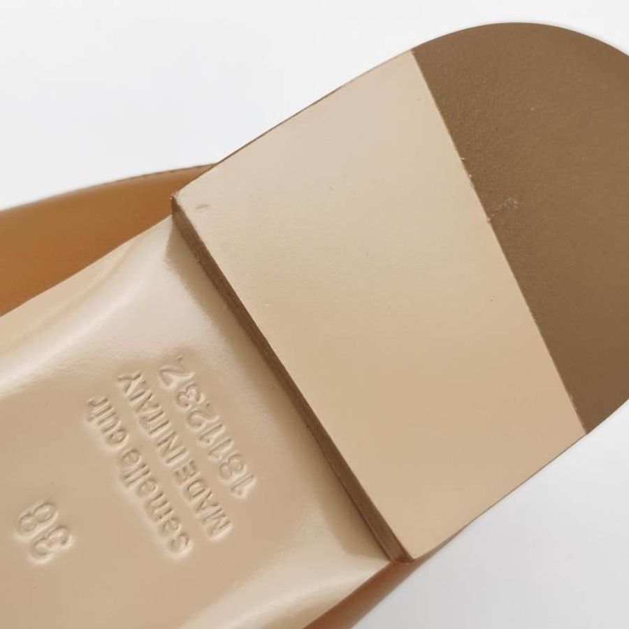 Hermes Oz牛皮穆勒鞋拖鞋38碼-6