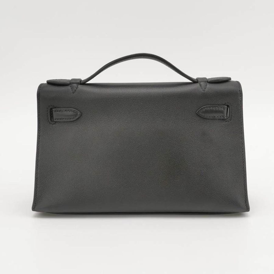 Hermes Kelly凱莉包Mini牛皮純色旋扣手提包-3