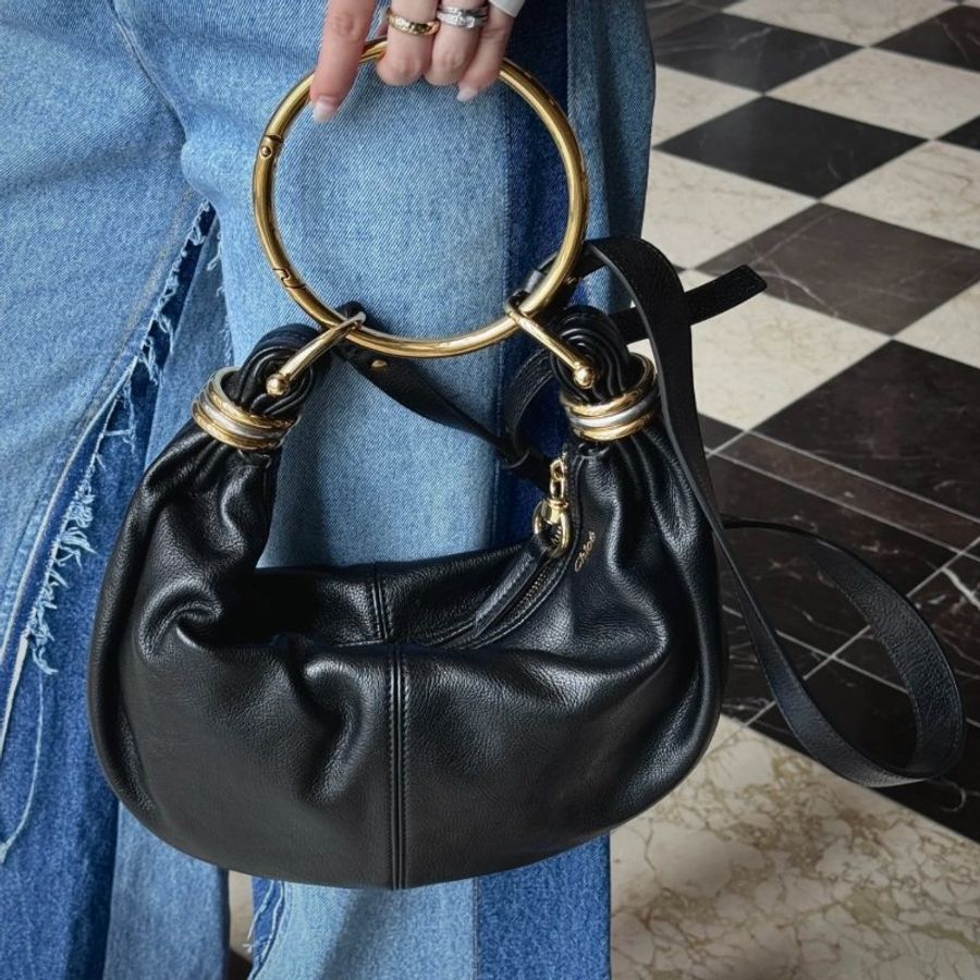 🎊佳節特賣🎁Chloe Bracelet Hobo 手環包 黑色-2