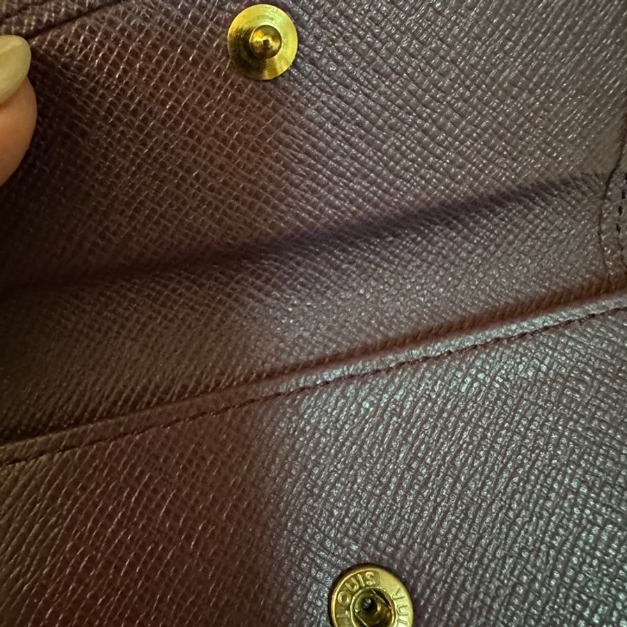 專櫃正品 LOUIS VUITTON EPI 水波紋 黃紫色 短夾-22