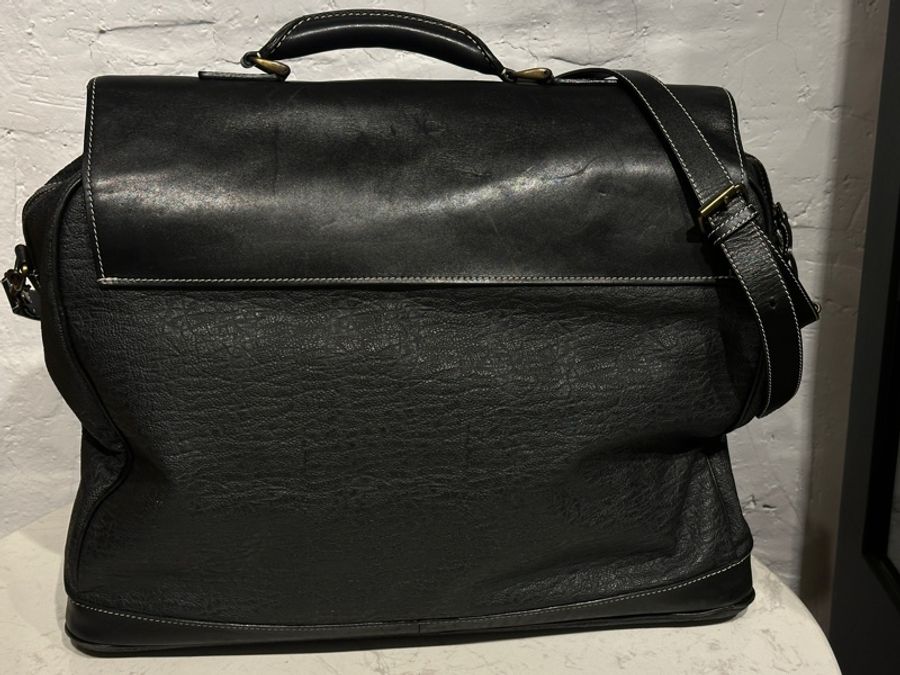 Dior Vintage古董款黑色行李袋兩用包-6