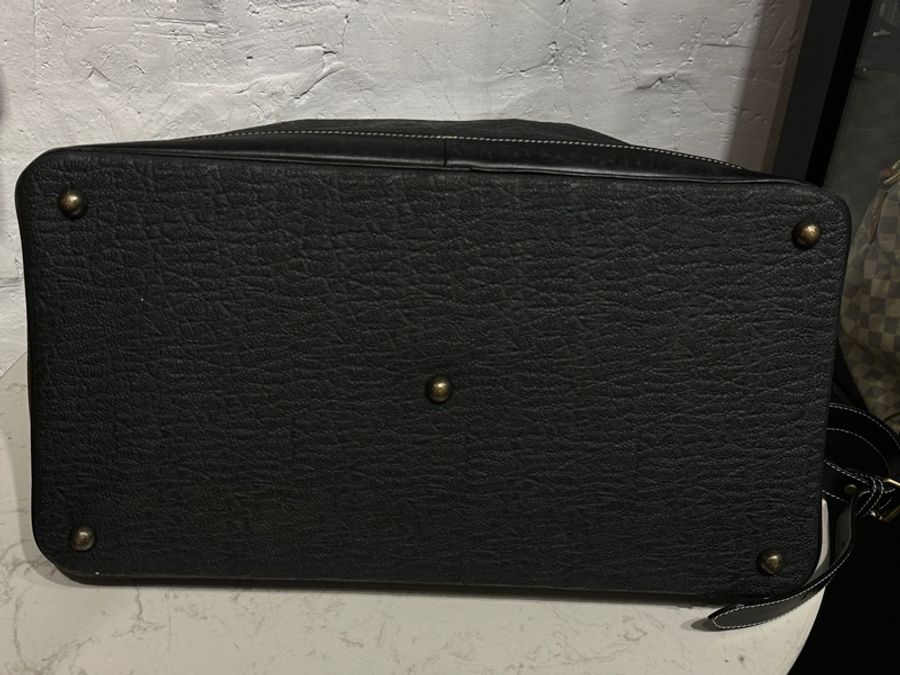 Dior Vintage古董款黑色行李袋兩用包-7