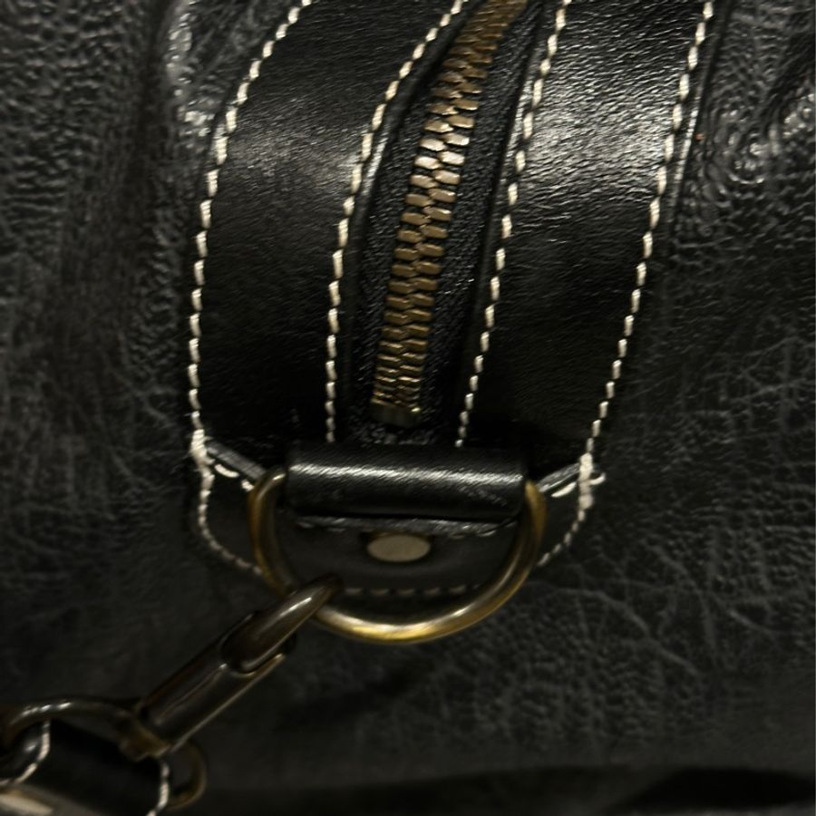 Dior Vintage古董款黑色行李袋兩用包-16