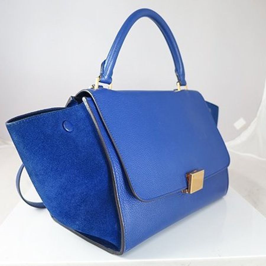 CELINE 閃電藍TRAPEZE鞦韆兩用包(小)-1