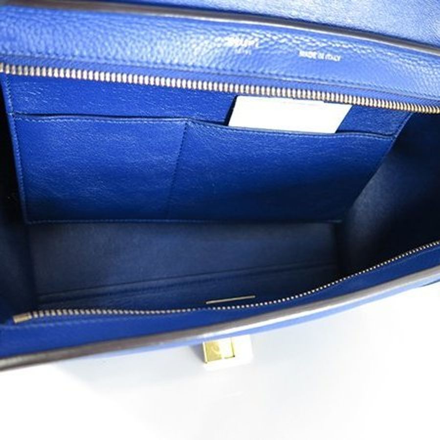 CELINE 閃電藍TRAPEZE鞦韆兩用包(小)-5