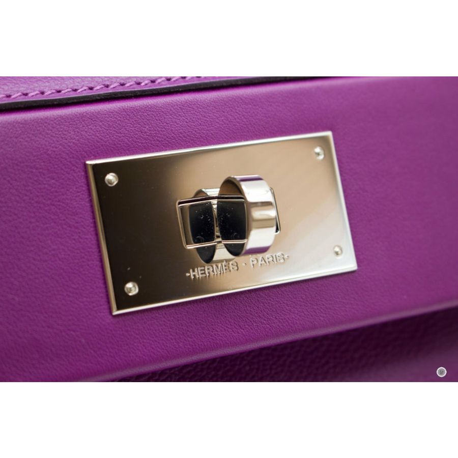 Hermes H082153 24/24 Mini Anemone/anemone Taurillon Clemence Shoulder Bags Phw-6