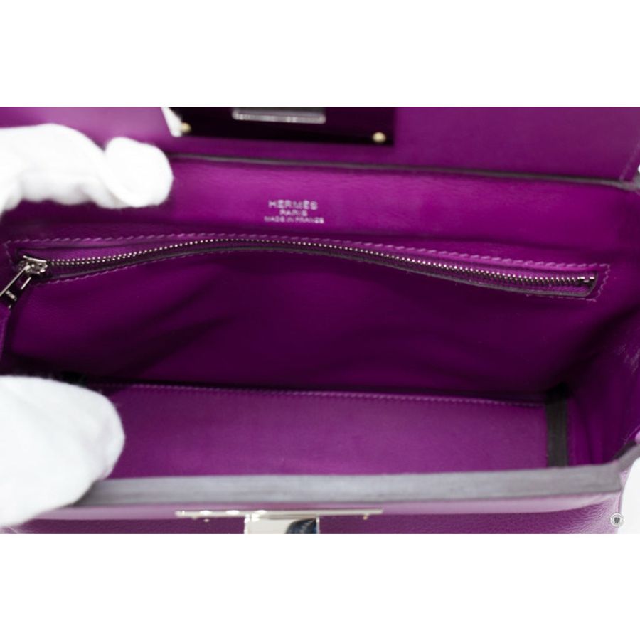 Hermes H082153 24/24 Mini Anemone/anemone Taurillon Clemence Shoulder Bags Phw-11