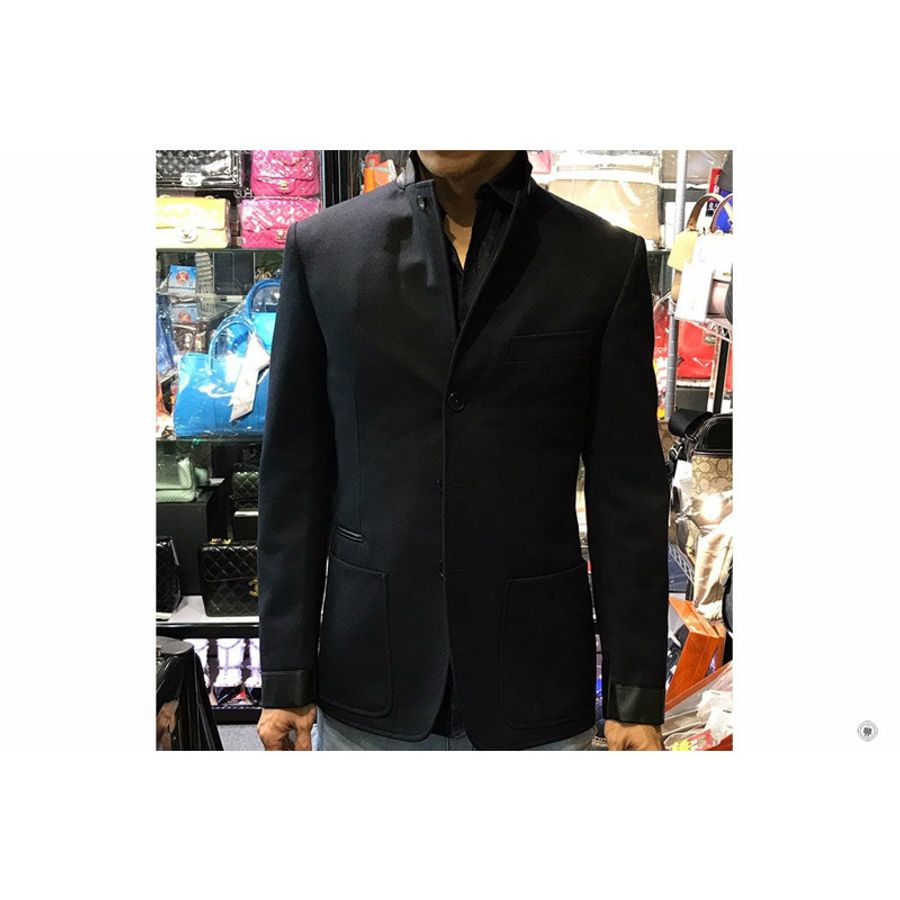 Hermes H744060HC0146 Vst 24 Relax Detail Cuir 3 Bts Cover Wool Techniqu Marine Wool 46 Blazers-0