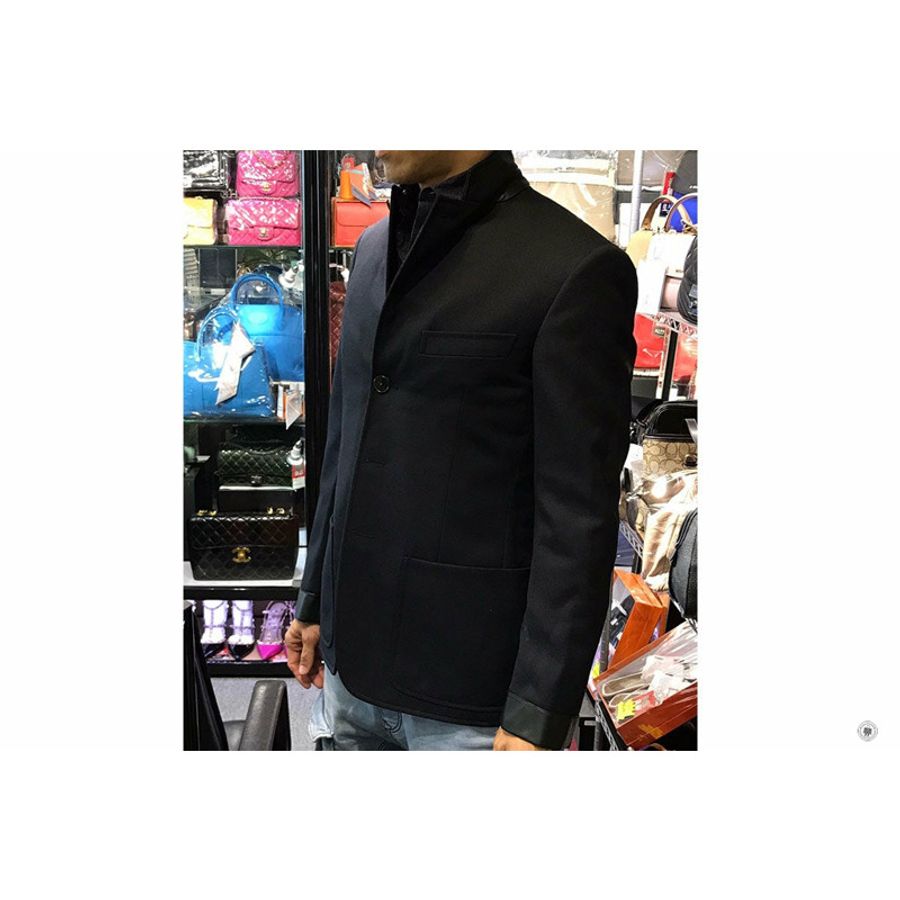 Hermes H744060HC0146 Vst 24 Relax Detail Cuir 3 Bts Cover Wool Techniqu Marine Wool 46 Blazers-2