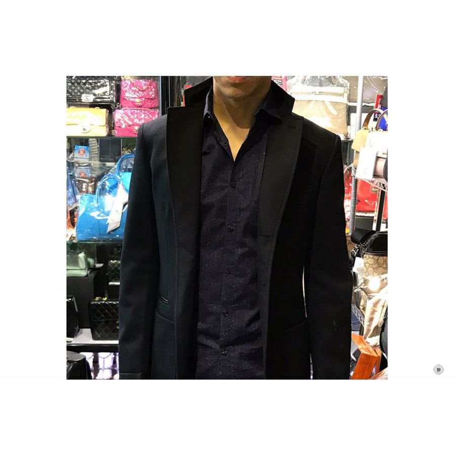Hermes H744060HC0146 Vst 24 Relax Detail Cuir 3 Bts Cover Wool Techniqu Marine Wool 46 Blazers-3