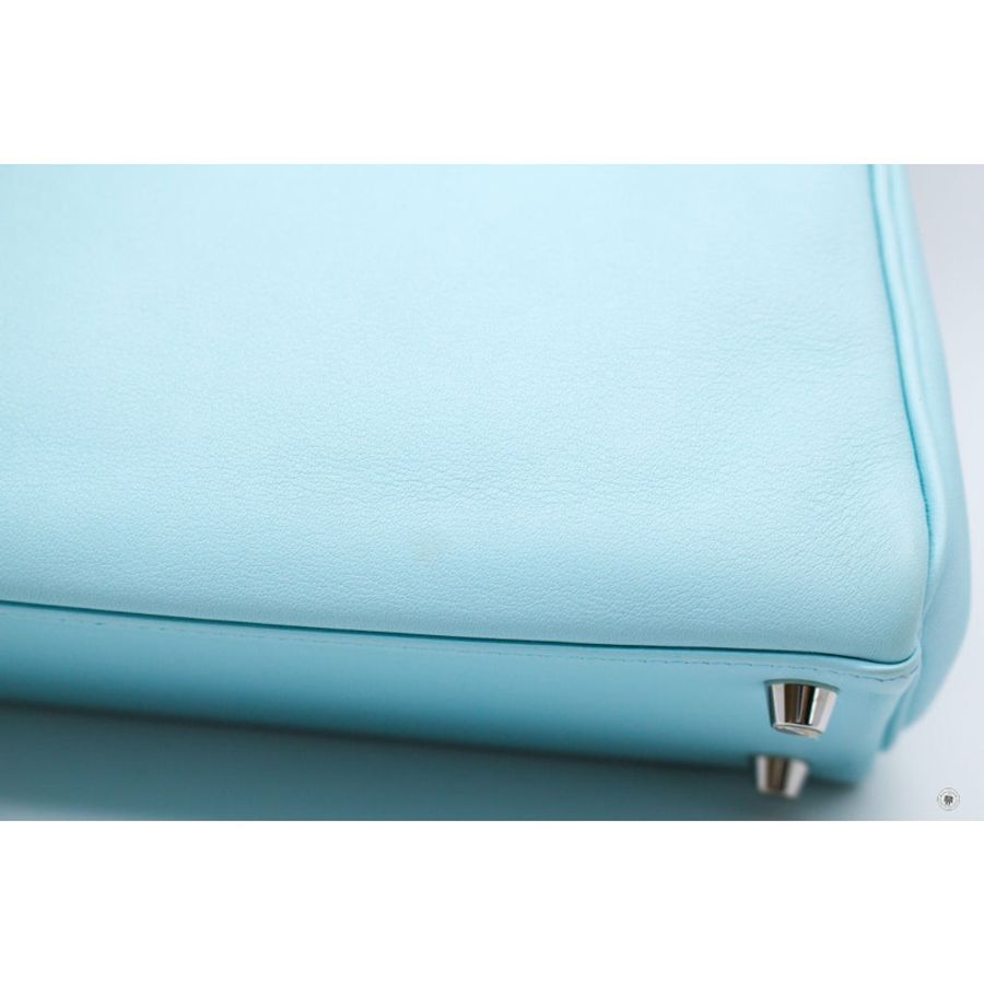 Hermes Kelly 25 Blue Zephyr / CKU2 Swift Shoulder Bags Phw-8