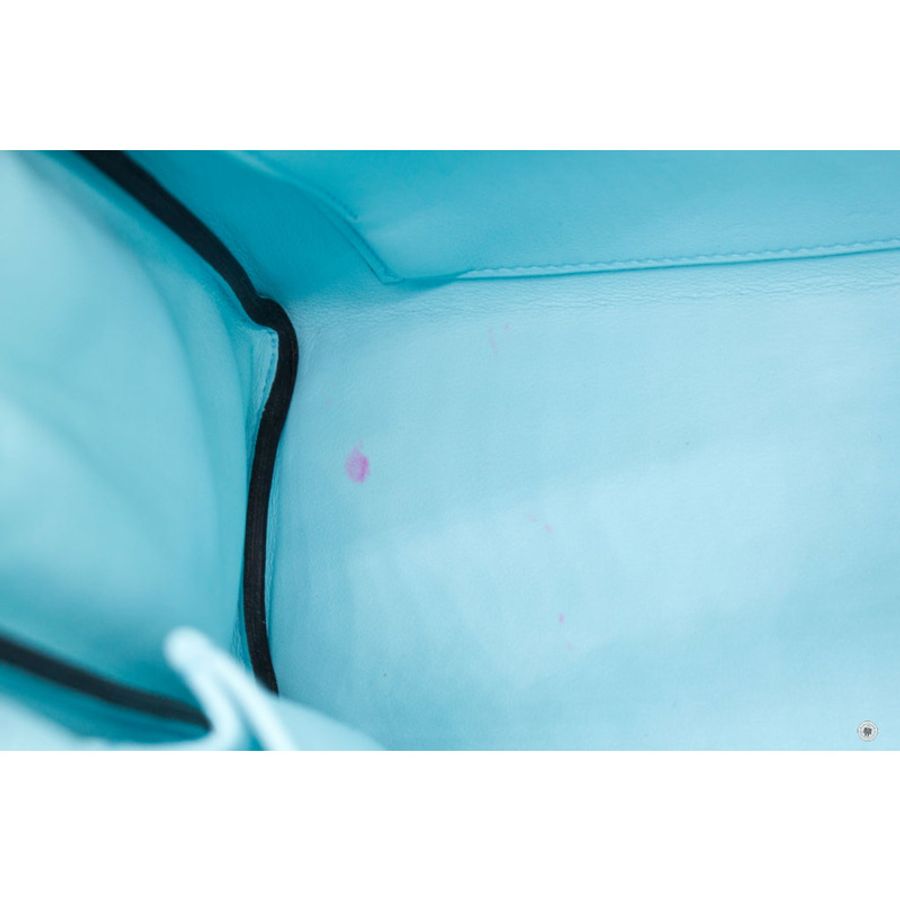 Hermes Kelly 25 Blue Zephyr / CKU2 Swift Shoulder Bags Phw-15