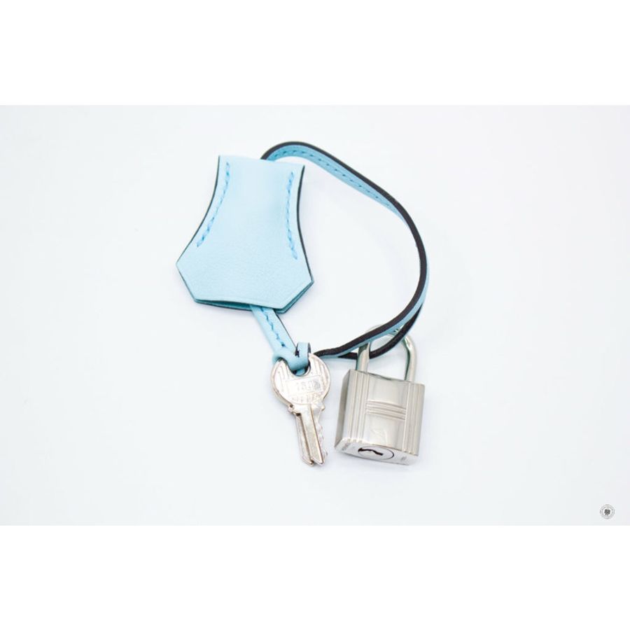 Hermes Kelly 25 Blue Zephyr / CKU2 Swift Shoulder Bags Phw-18