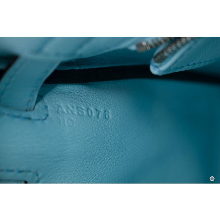 Hermes Kelly 25 Blue Zephyr / CKU2 Swift Shoulder Bags Phw-20