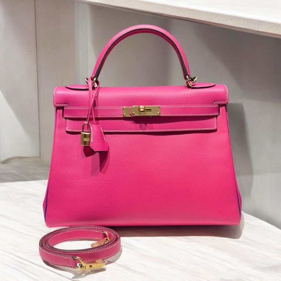 HERMES Epsom牛皮 KELLY 32CM金釦 雙色-0