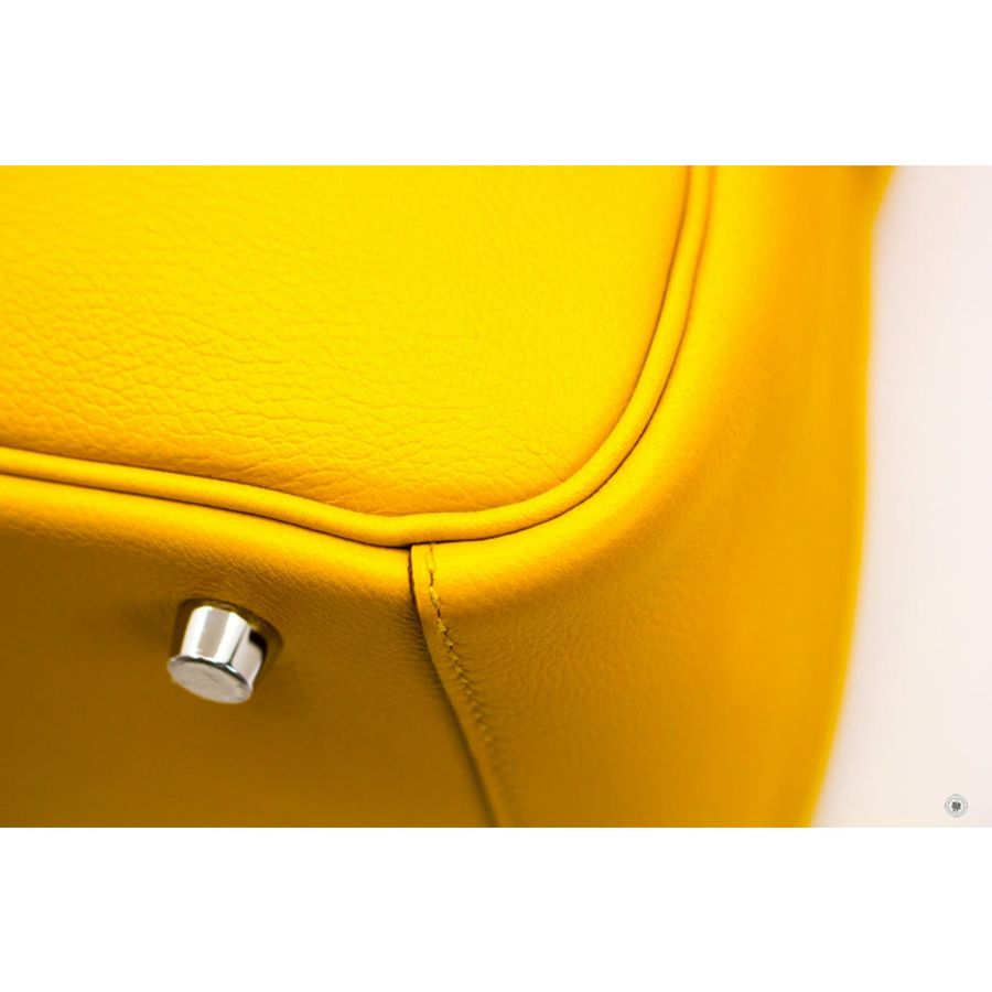 Hermes Lindy 30 Amber Jaune / CK9D  Evercolor 30 Shoulder Bags Phw-4