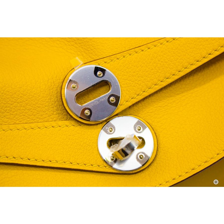 Hermes Lindy 30 Amber Jaune / CK9D  Evercolor 30 Shoulder Bags Phw-8