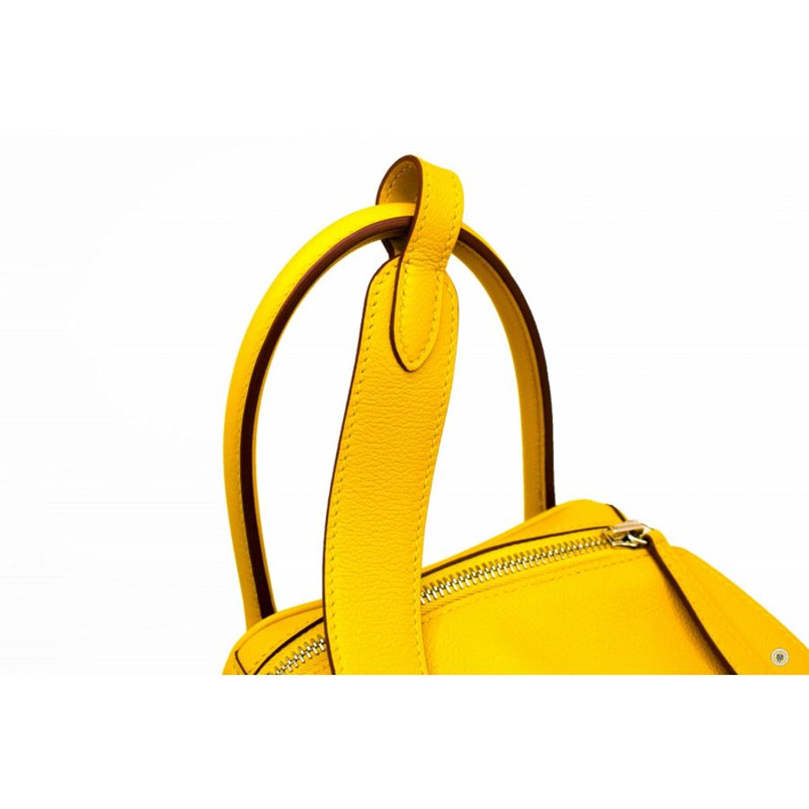 Hermes Lindy 30 Amber Jaune / CK9D  Evercolor 30 Shoulder Bags Phw-12