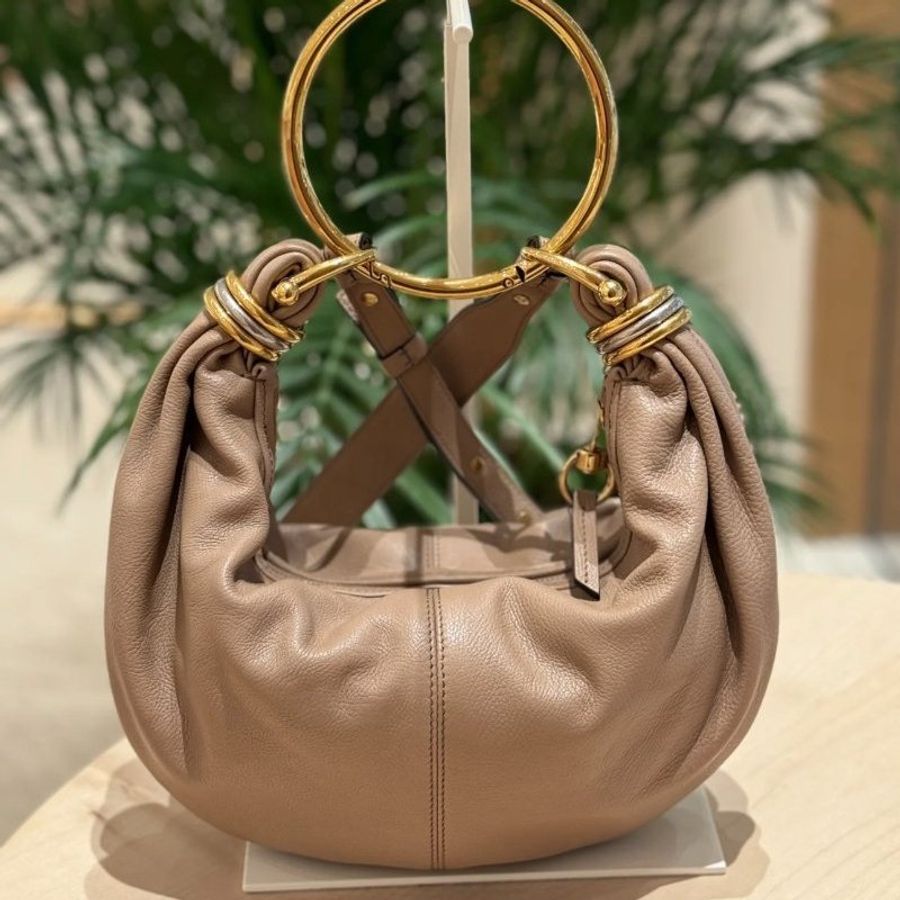 🎊佳節特賣🎁Chloe Bracelet Hobo 手環包 木玫瑰-1