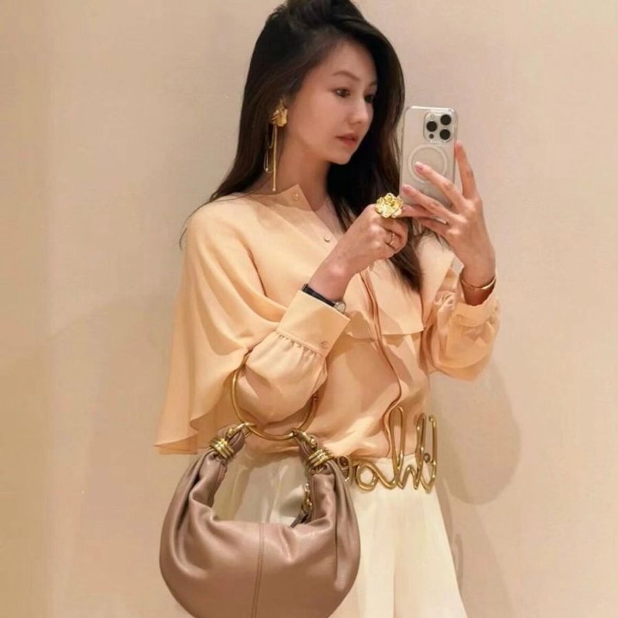 🎊佳節特賣🎁Chloe Bracelet Hobo 手環包 木玫瑰-6
