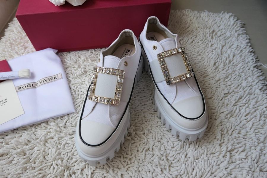 ROGER VIVIER VIV GO THICK鑽扣厚底餅乾鞋 尺寸:39.5-4