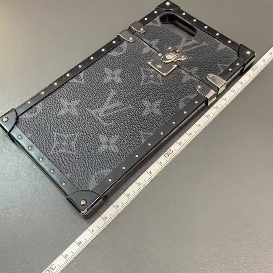 Louis Vuitton 路易威登 老花黑色手機殼 適用7p-4