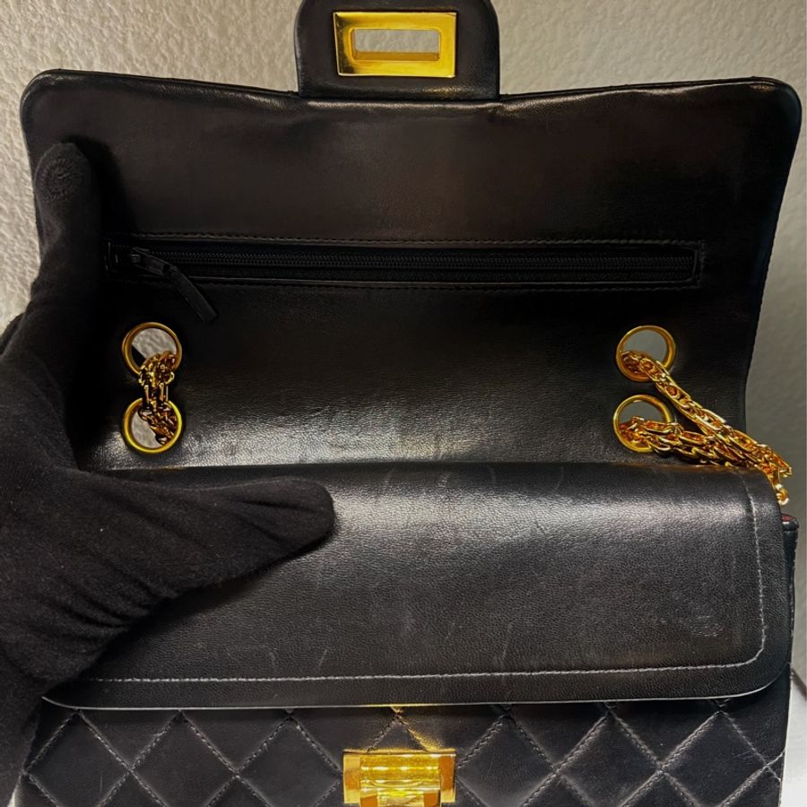 ► CHANEL Vintage 2.55口蓋包 23cm-4