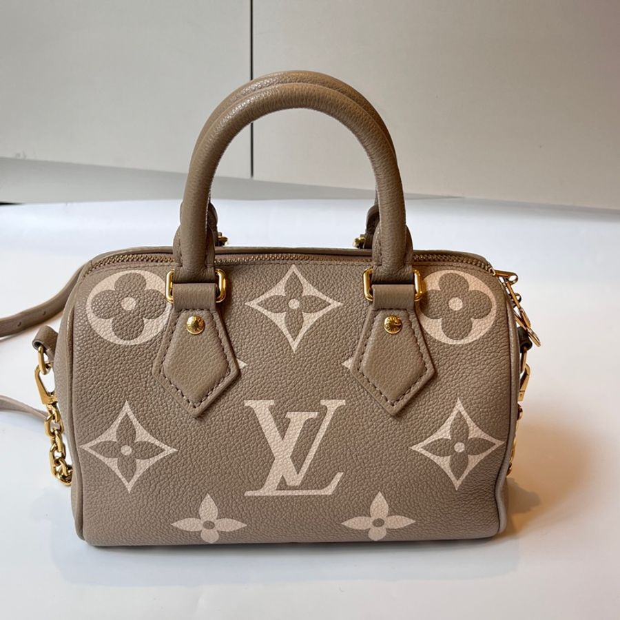 LV speedy 20 大象灰 波士頓斜挎手提包-3