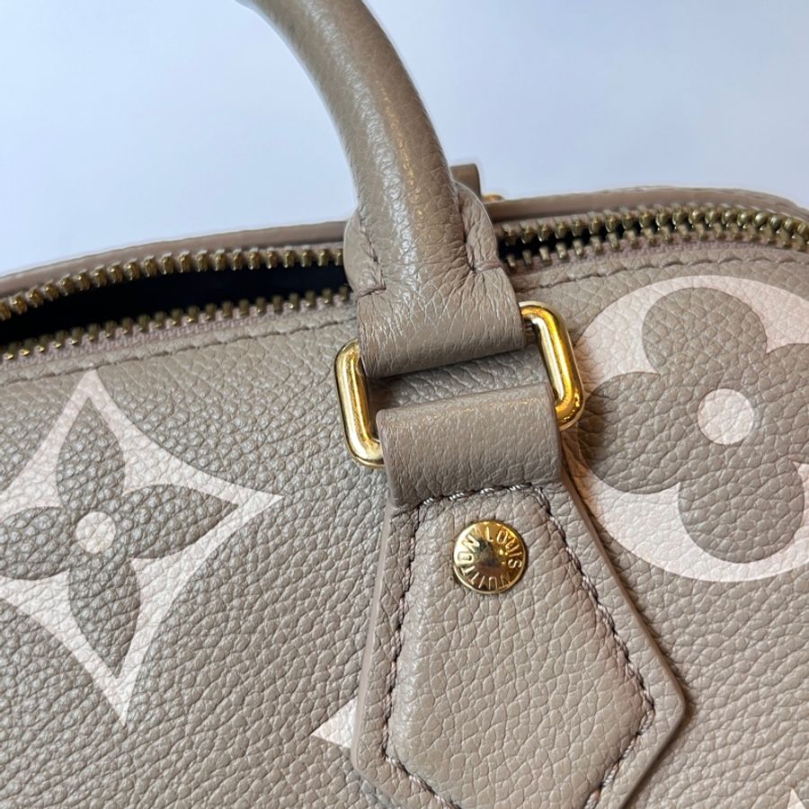 LV speedy 20 大象灰 波士頓斜挎手提包-21