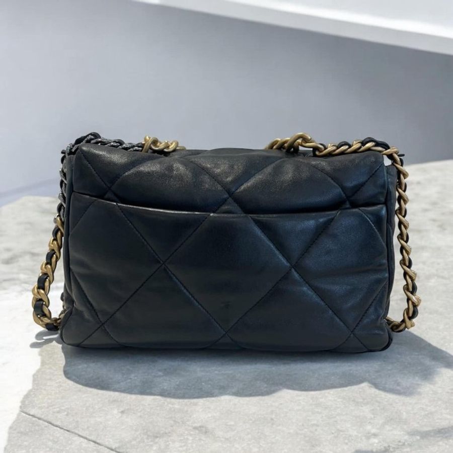 CHANEL 19系列 黑色 30公分 晶片款-2