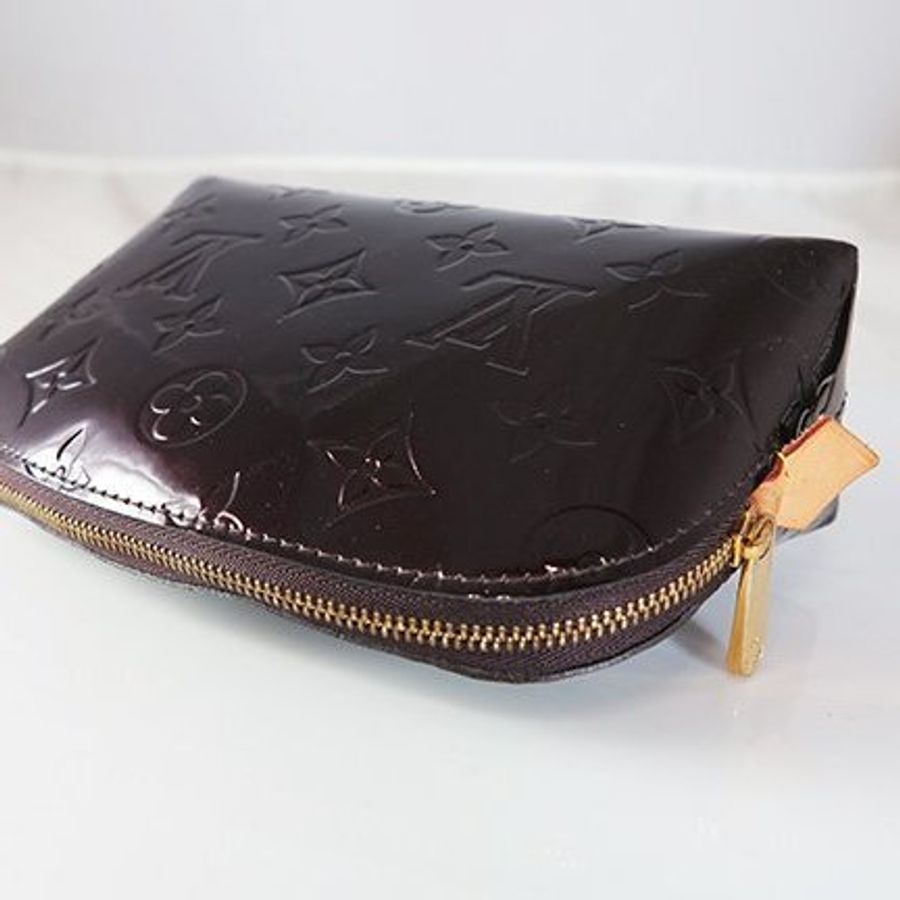LV 酒紅色漆皮化粧包 M91495-3