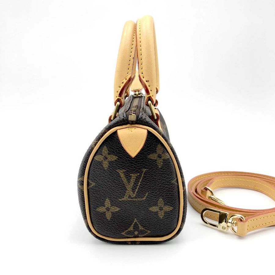 Louis Vuitton 經典老花 迷你speedy Nano,LV,mini,小廢包,二手真品,正品,現貨,免運-2