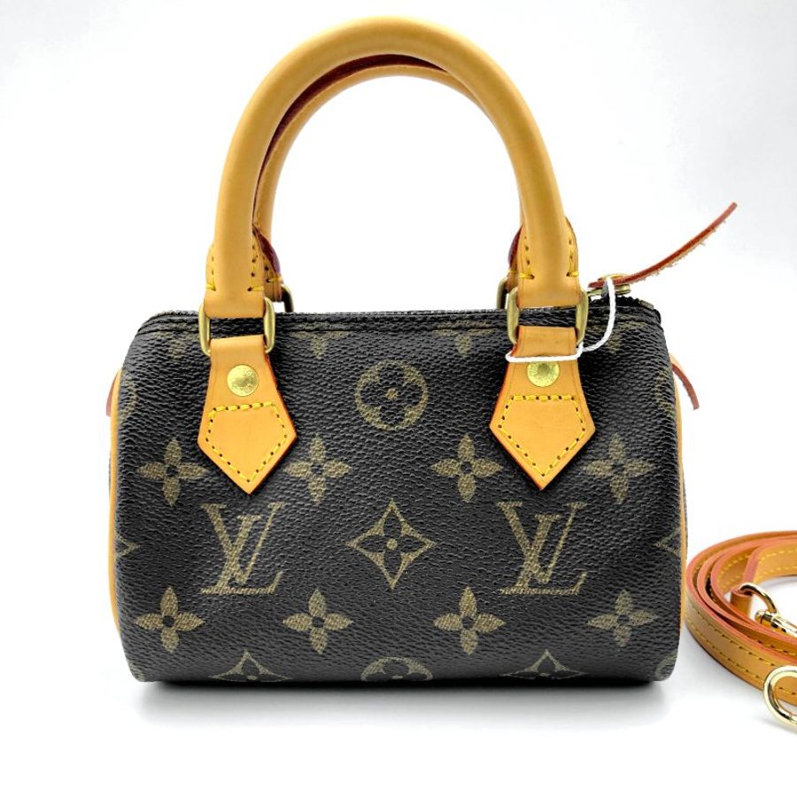 Louis Vuitton 經典老花 迷你speedy Nano,LV,mini,小廢包,二手真品,正品,現貨,免運-4