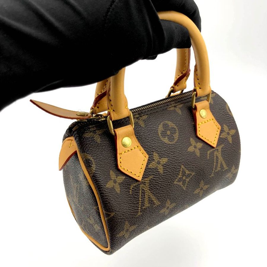 Louis Vuitton 經典老花 迷你speedy Nano,LV,mini,小廢包,二手真品,正品,現貨,免運-8